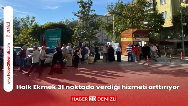 Halk Ekmek 31 noktada verdiği hizmeti arttırıyor