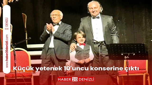 Küçük yetenek 10'uncu konserine çıktı