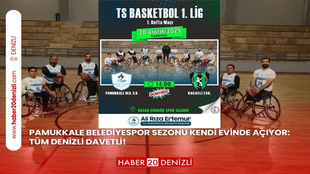 PAMUKKALE BELEDİYESPOR SEZONU KENDİ EVİNDE AÇIYOR: TÜM DENİZLİ DAVETLİ!