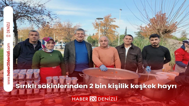 Sırıklı sakinlerinden 2 bin kişilik keşkek hayrı