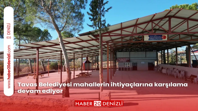 Tavas Belediyesi mahallerin ihtiyaçlarına karşılama devam ediyor