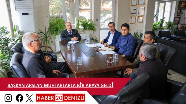 Başkan Arslan muhtarlarla bir araya geldi