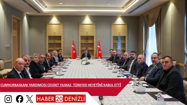 Cumhurbaşkanı Yardımcısı Cevdet Yılmaz, TÜRKYED Heyetini Kabul Etti