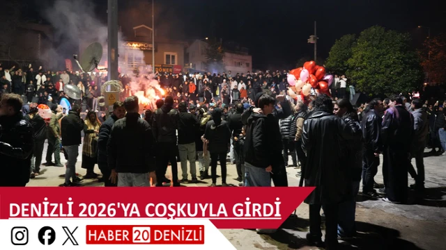 Denizli 2026'ya coşkuyla girdi