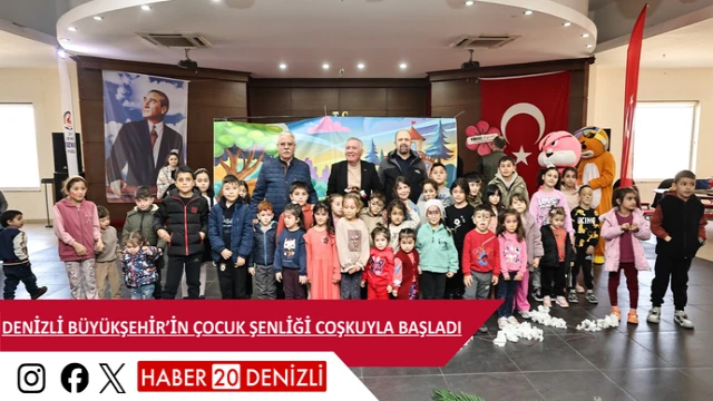 Denizli Büyükşehir’in çocuk şenliği coşkuyla başladı
