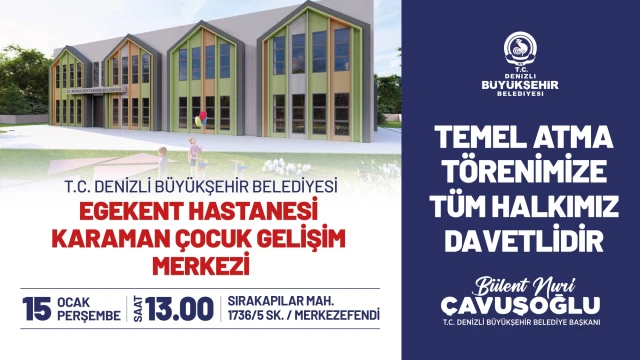EGEKENT HASTANESİ KARAMAN ÇOCUK GELİŞİM MERKEZİ TEMEL ATMA TÖRENİ