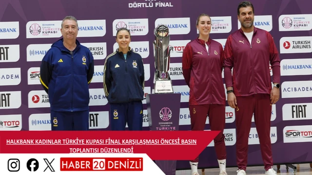 Halkbank Kadınlar Türkiye Kupası final karşılaşması öncesi basın toplantısı düzenlendi