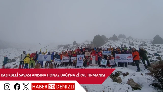 Kazıkbeli Savaşı anısına Honaz Dağı’na zirve tırmanışı