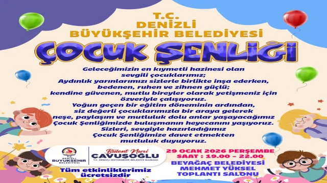Yarıyıl şenliği ile Beyağaçlı çocuklar eğlenceye doyacak