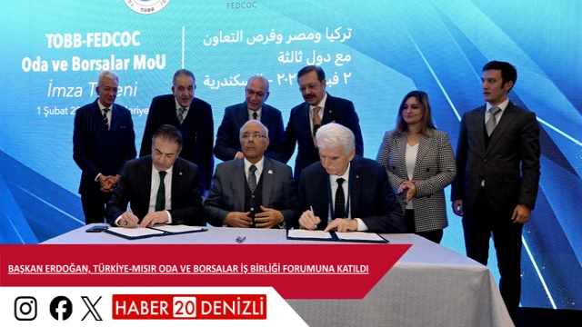 Başkan Erdoğan, Türkiye-Mısır Oda ve Borsalar İş Birliği Forumuna katıldı