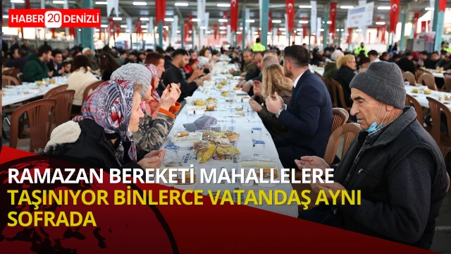 Büyükşehir’in ramazan sofraları kuruldu