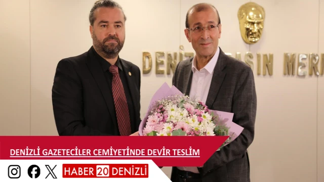 Denizli Gazeteciler Cemiyetinde devir teslim