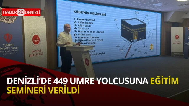 Denizli’de 449 umre yolcusuna eğitim semineri verildi