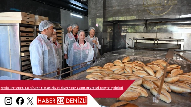 Denizli'de sofraları güvene almak için 21 binden fazla gıda denetimi gerçekleştirildi