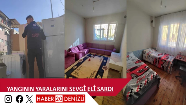 Yangının yaralarını Sevgi Eli sardı