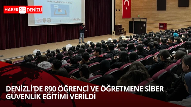 890 öğrenci ve öğretmene siber güvenlik eğitimi verildi