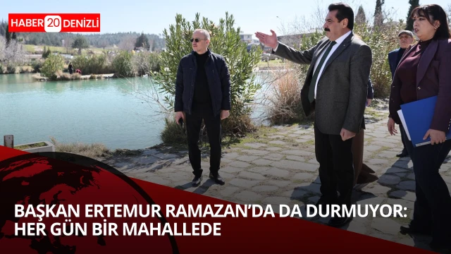 Başkan Ertemur Ramazan’da da durmuyor: Her gün bir mahallede.