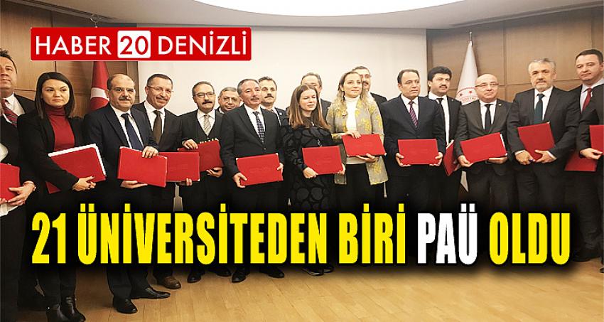 21 Üniversiteden Biri PAÜ Oldu