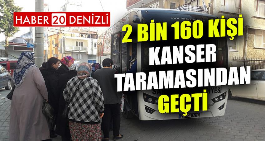 Sarayköy’de 2 bin 160 kişi kanser taramasından geçti