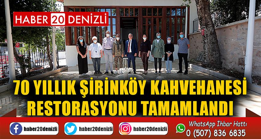 70 yıllık Şirinköy Kahvehanesi restorasyonu tamamlandı