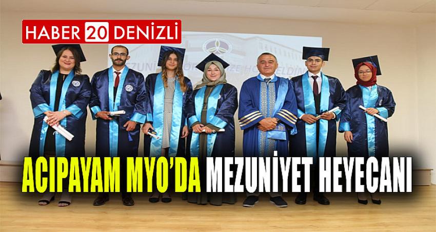 Acıpayam MYO’da Mezuniyet Heyecanı 