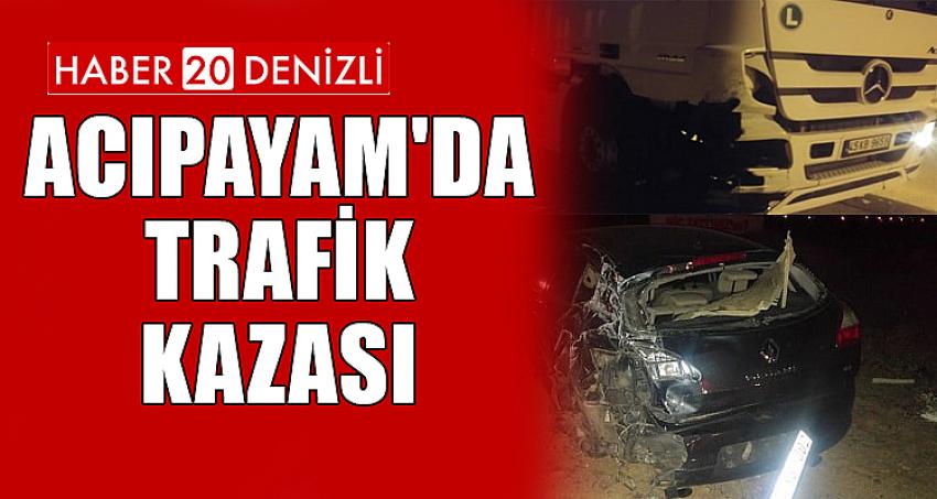 Acıpayam'da Trafik Kazası