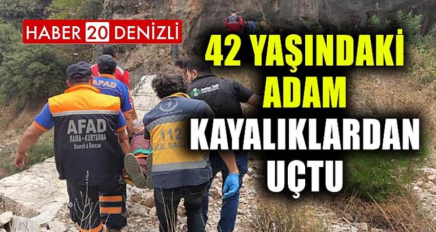 42 YAŞINDAKİ ADAM TELEFERİKTE KAYALIKLARDAN UÇTU