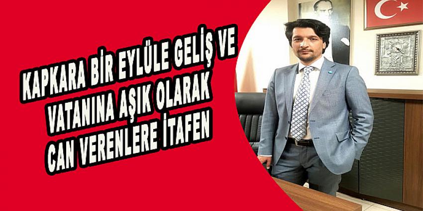 BAŞKAN SÜPÇİN'DEN 12 EYLÜL AÇIKLAMASI