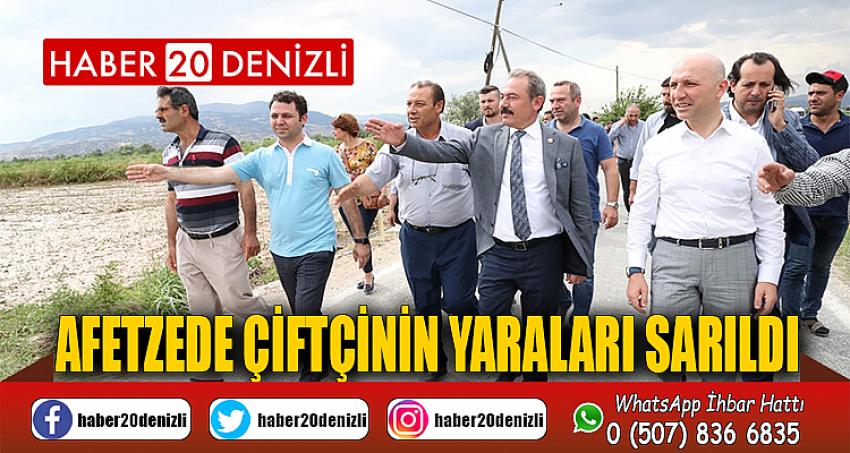 AFETZEDE ÇİFTÇİNİN YARALARI SARILDI