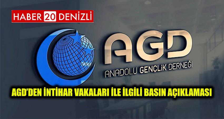 AGD’DEN İNTİHAR VAKALARI İLE İLGİLİ BASIN AÇIKLAMASI 