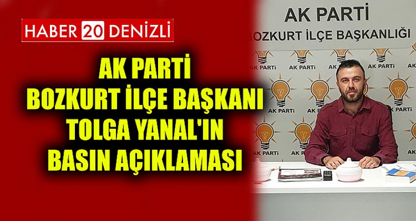 AK Parti Bozkurt İlçe Başkanı Tolga Yanal'ın Basın Açıklaması