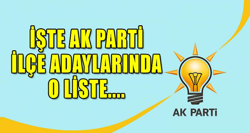 İŞTE AK PARTİ İLÇE ADAYLARINDA O LİSTE...