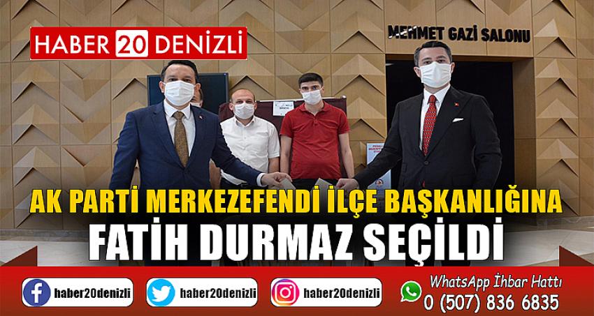 AK Parti Merkezefendi İlçe Başkanlığına Fatih Durmaz Seçildi