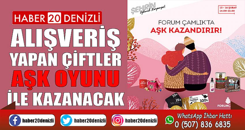 Alışveriş yapan çiftler aşk oyunu ile kazanacak