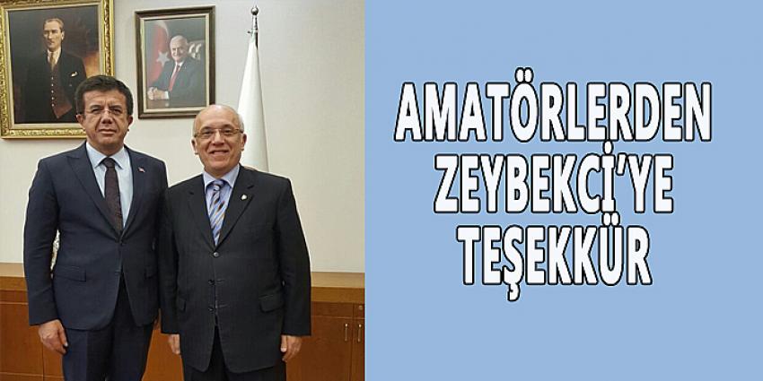 AMATÖRLERDEN ZEYBEKCİ’YE TEŞEKKÜR