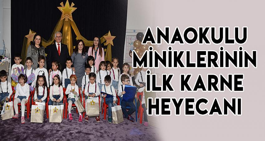 Anaokulu Miniklerinin İlk Karne Heyecanı