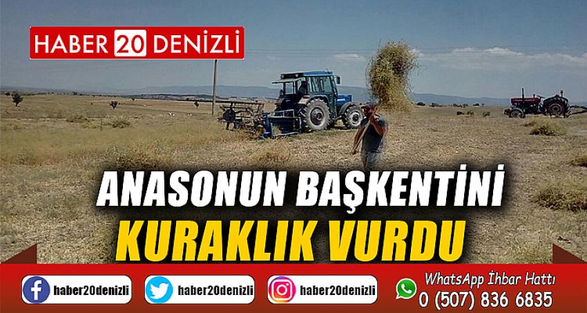 Anasonun başkentini kuraklık vurdu