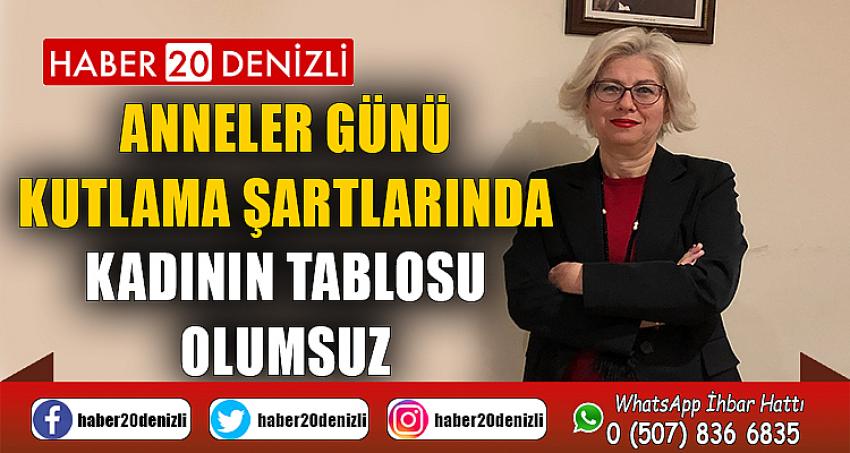 ANNELER GÜNÜ KUTLAMA ŞARTLARINDA, KADININ TABLOSU OLUMSUZ