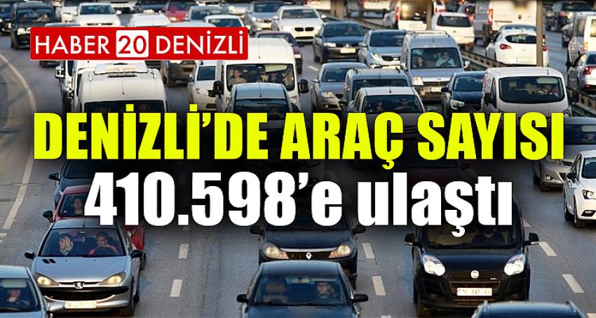 Denizli'de Araç Sayısı 410.598’e Ulaştı