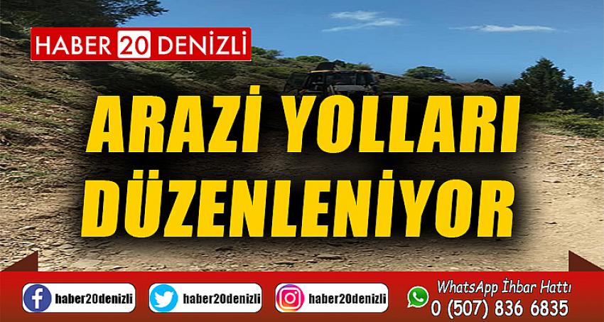 Arazi Yolları Düzenleniyor