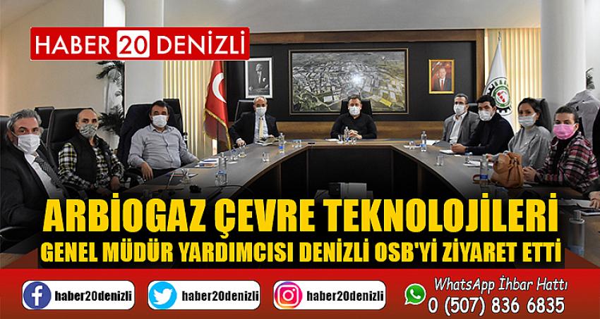 Arbiogaz Çevre Teknolojileri Genel Müdür Yardımcısı Denizli OSB'yi Ziyaret Etti