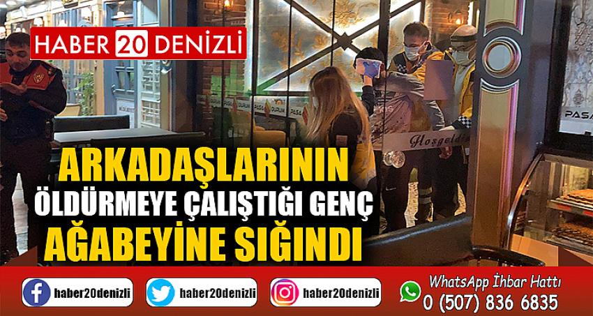 Arkadaşlarının öldürmeye çalıştığı genç ağabeyine sığındı