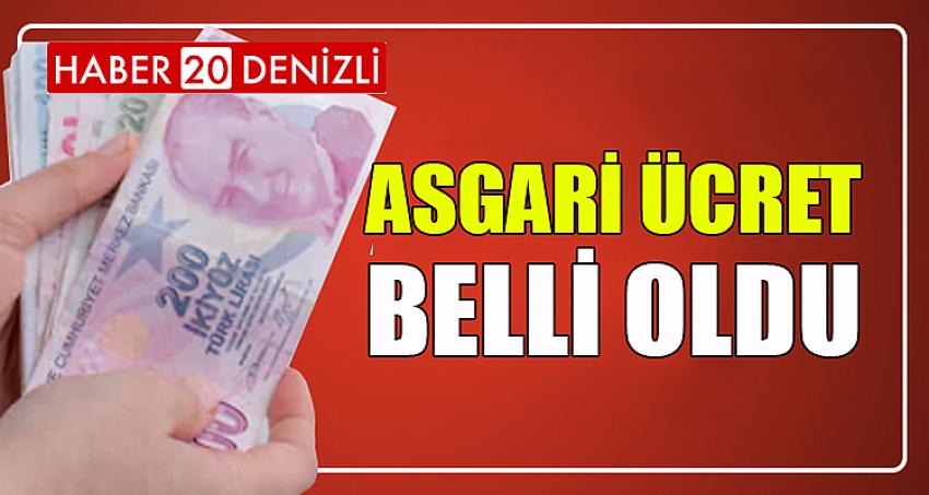 ASGARİ ÜCRET BELLİ OLDU