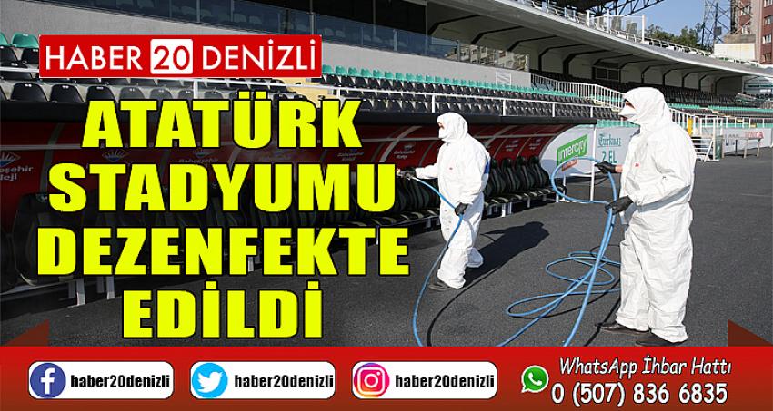 Atatürk Stadyumu dezenfekte edildi