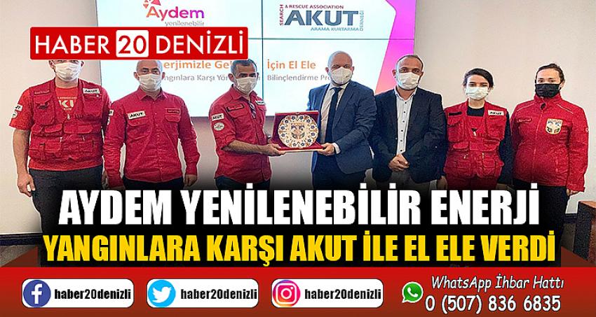 Aydem Yenilenebilir Enerji, yangınlara karşı AKUT ile el ele verdi