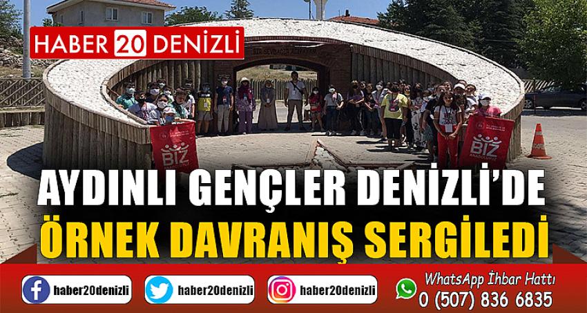 Aydınlı gençler Denizli’de örnek davranış sergiledi