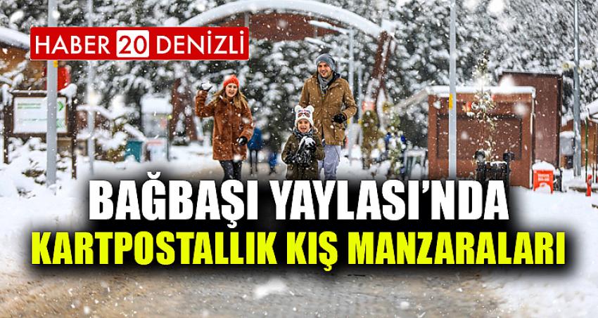 Bağbaşı Yaylası’nda kartpostallık kış manzaraları