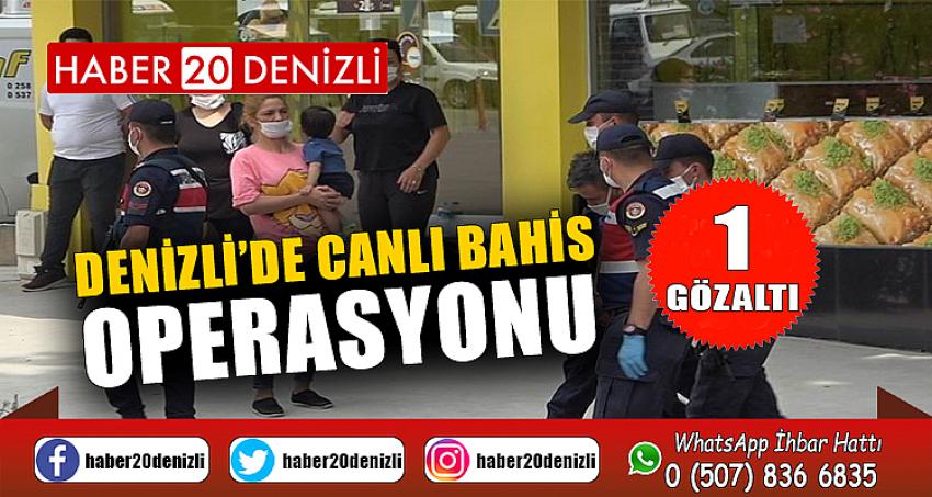 Denizli’de canlı bahis operasyonu