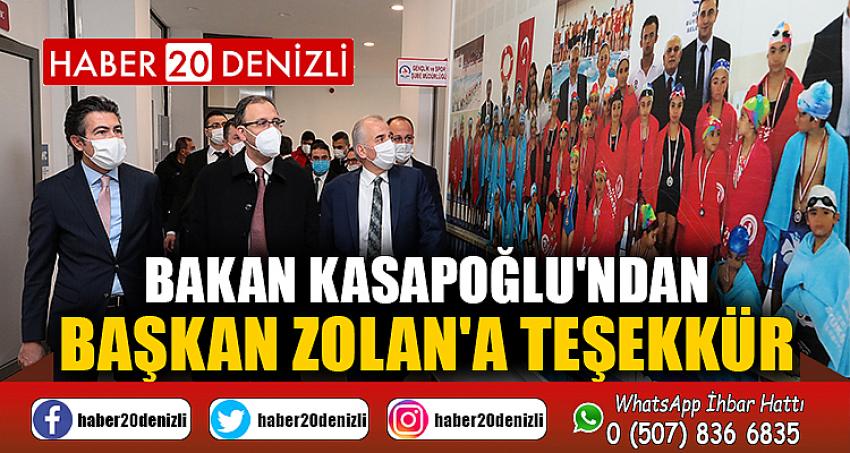 Bakan Kasapoğlu'ndan Başkan Zolan'a teşekkür