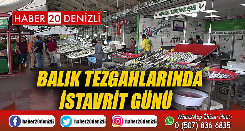 Balık tezgahlarında istavrit günü